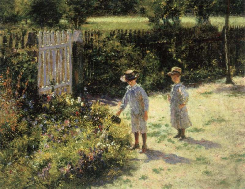 Wladyslaw Podkowinski Children in the Garden Spain oil painting art